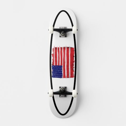 Folk Art gekleurde vlag Persoonlijk Skateboard (Voorkant)
