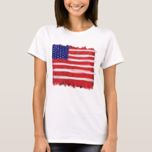 Folk Art gekleurde vlag T-shirt