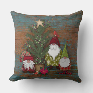 Folk Art Gnomen en kerstboom Kunst van Cherie Kussen