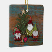 Folk Art Gnomes | Kerstboom Keramisch Ornament (Rechts)