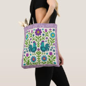 Folk Art Haan Boodschappentas Tote Bag (Dichtbij)