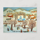 Folk Art Hand Painted Briefkaart (Voorkant)