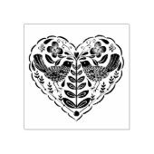 Folk Art Heart Rubberstempel (Afrduk)