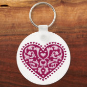 Folk Art Heart - Sleutelhanger (Voorkant)