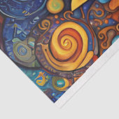 Folk Art Heldere Gekleurde Katten Decoupage Tissuepapier (Detail)