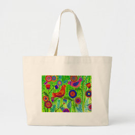 Folk Art Herbruikbare Canvas tas