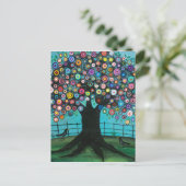 FOLK ART Imagination BY LORI EVERETT briefkaart (Staand voorkant)