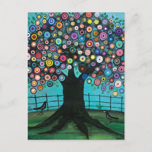 FOLK ART Imagination BY LORI EVERETT briefkaart (Voorkant)