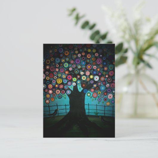 FOLK ART Imagination BY LORI EVERETT briefkaart (Staand voorkant)