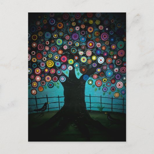 FOLK ART Imagination BY LORI EVERETT briefkaart (Voorkant)