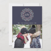 Folk Art Joy | Vakantie fotokaart Feestdagenkaart (Voorkant)