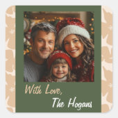 Folk Art Kerstpakket Sticker (Voorkant)