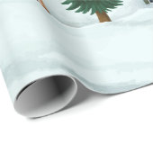 FOLK ART KERSTSCÈNE inpakpapier (Rol Hoek)