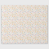 Folk Art-kerstversieringen Cadeaupapier (Vlak)