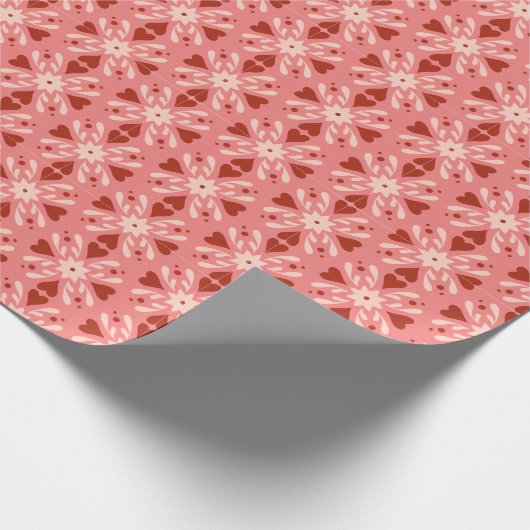 Folk Art-kerstversieringen Cadeaupapier (Hoek)