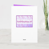 Folk Art Kitty Cat Happy Birthday Kaart (Achterkant)