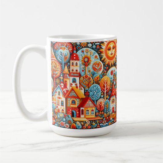 Folk Art Koffiemok (Links)