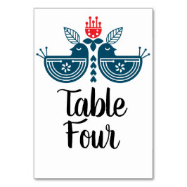 Folk Art Liefdesvogels Paar Kaart