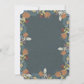 Folk Art Lijst in Blauw Bruin Tan Kaart (Achterkant)