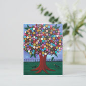 FOLK ART Meeting Spot BY LORI EVERETT briefkaart (Staand voorkant)
