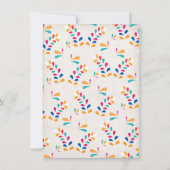 Folk Art Mexican Fiesta Baby shower Kaart (Achterkant)