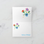 Folk Art Mexican Fiesta bedankt je briefkaarten (Binnen)