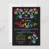 Folk Art Mexican Fiesta Birthday Party Invitation Kaart (Voorkant)