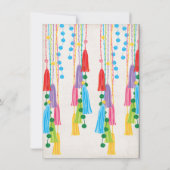 Folk Art Mexican Fiesta Bridal Shower Kaart (Achterkant)