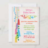 Folk Art Mexican Fiesta Bridal Shower Kaart (Voorkant)
