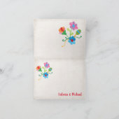 Folk Art Mexican Fiesta dank u briefkaarten (Binnen)