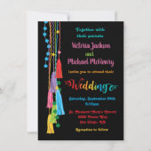 Folk Art Mexican Fiesta Wedding Invitation Kaart (Voorkant)