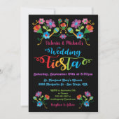Folk Art Mexican Fiesta Wedding Invitation Kaart (Voorkant)