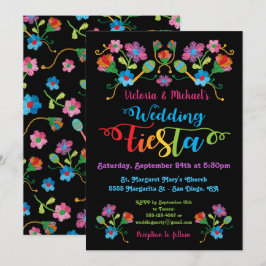 Folk Art Mexican Fiesta Wedding Invitation Kaart