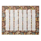 Folk Art Moths, Butterflies Weekly Planner Notitieblok (Voorkant)