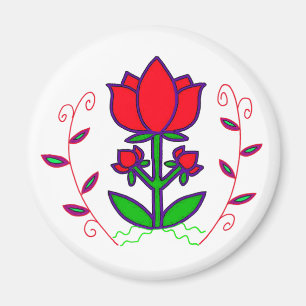 Folk Art Motif uit Oekraïne - Levensboom Magneet