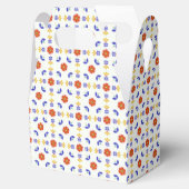 Folk Art Neon Flower Geometric Pattern Bedankdoosjes (Geopend)