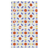 Folk Art Neon Flower Geometric Pattern Klein Cadeauzakje (Achterkant)