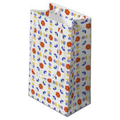 Folk Art Neon Flower Geometric Pattern Klein Cadeauzakje (Achterkant Gekanteld)
