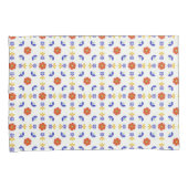 Folk Art Neon Flower Geometric Pattern Kussensloop (Voorkant-Rechts)