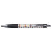 Folk Art Neon Flower Geometric Pattern Pen (Achterkant)
