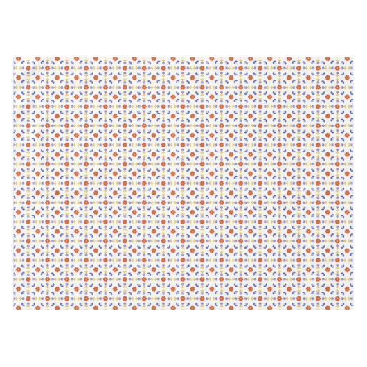 Folk Art Neon Flower Geometric Pattern Tafelkleed (Voorkant (Horizontaal))