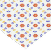 Folk Art Neon Flower Geometric Pattern Tafelkleed (Gekanteld)