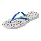 Folk Art Neon Flower Geometric Pattern Teenslippers (Schuin)