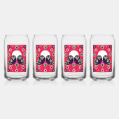 Folk Art Owl Blikvorm Glas (Achterkant)