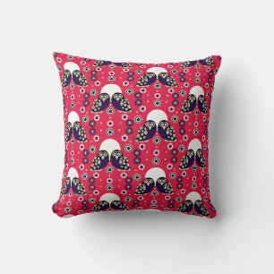 Folk Art Owl Kussen
