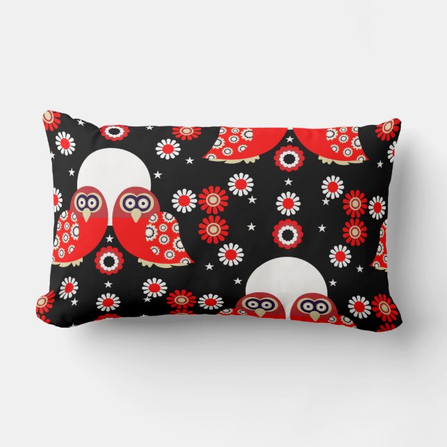 Folk Art Owl Kussen (Voorkant)