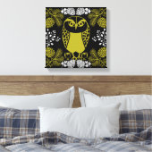 Folk Art Owl Prints (Insitu (Slaapkamer))