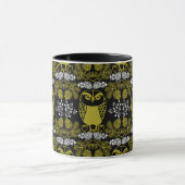Folk Art Owl Prints Mok (Midden)