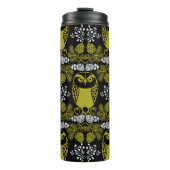 Folk Art Owl Prints Thermosbeker (Voorkant)