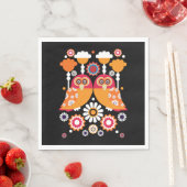 Folk Art Owl Servet (Insitu)